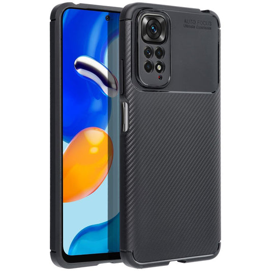 Tok Xiaomi Poco C65 / Redmi 13C-hez, OEM, Carbon Premium, Fekete