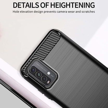 Tok Xiaomi Redmi 9 Power / 9T-hez, Techsuit, karbon, fekete