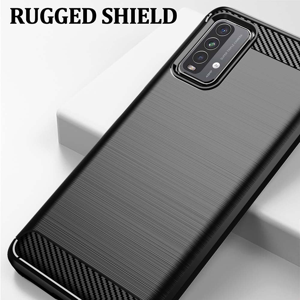 Tok Xiaomi Redmi 9 Power / 9T-hez, Techsuit, karbon, fekete