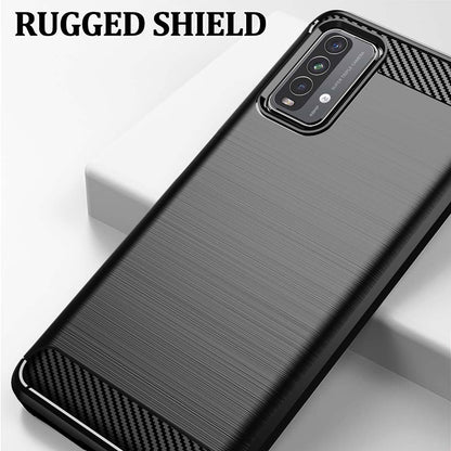 Tok Xiaomi Redmi 9 Power / 9T-hez, Techsuit, karbon, fekete