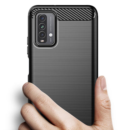 Tok Xiaomi Redmi 9 Power / 9T-hez, Techsuit, karbon, fekete