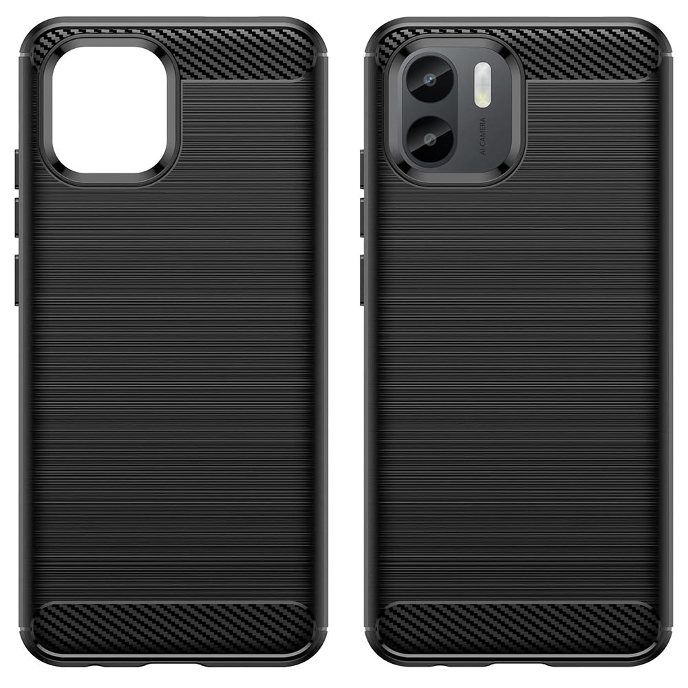 Tok Xiaomi Redmi A2 / A1-hez, Techsuit, karbon, fekete
