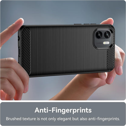 Tok Xiaomi Redmi A2 / A1-hez, Techsuit, karbon, fekete