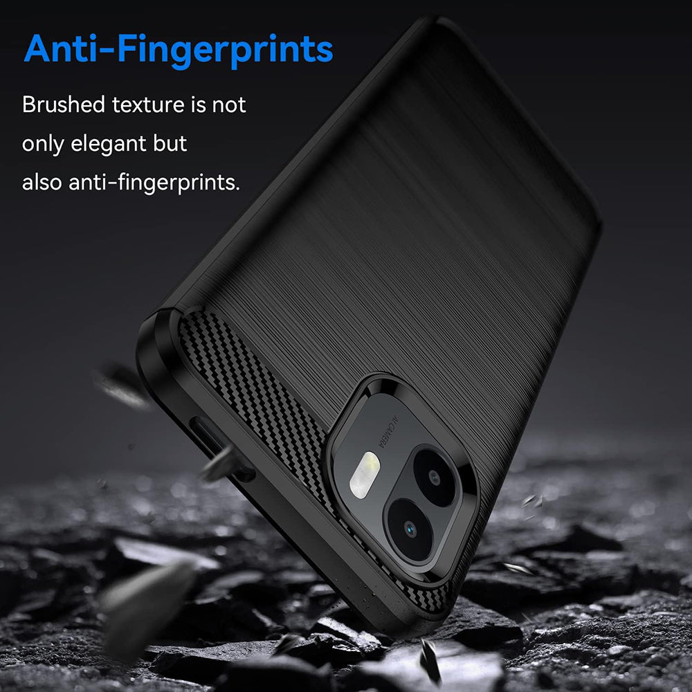 Tok Xiaomi Redmi A2 / A1-hez, Techsuit, karbon, fekete