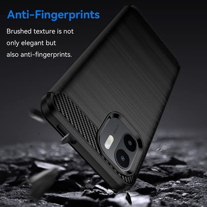 Tok Xiaomi Redmi A2 / A1-hez, Techsuit, karbon, fekete