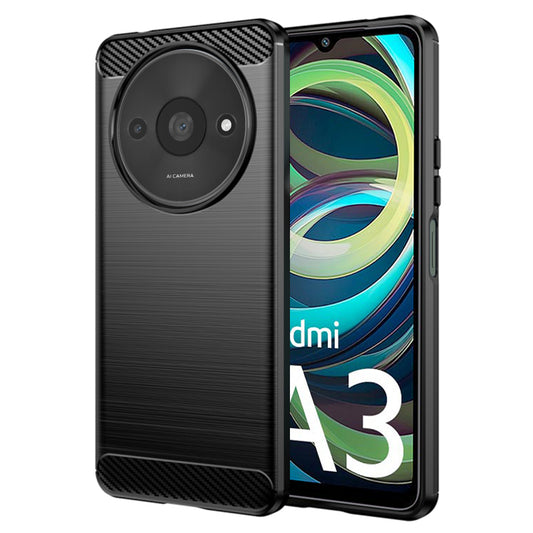 Tok Xiaomi Redmi A3x / A3-hoz, Techsuit, karbon, fekete