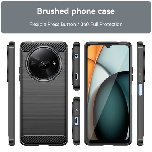 Tok Xiaomi Redmi A3x / A3-hoz, Techsuit, karbon, fekete