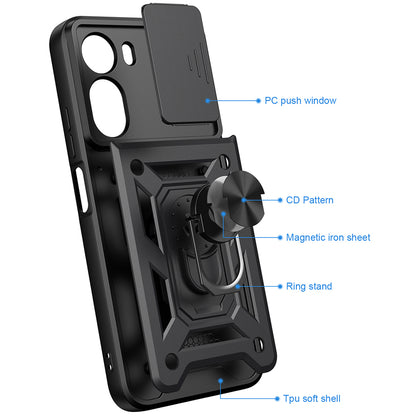 Tok Xiaomi Redmi A7 Pro 4G-hez, Techsuit, CamShield, Fekete