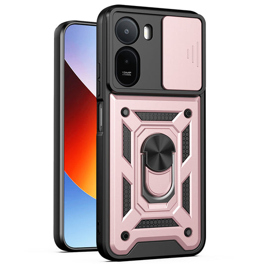 Tok Xiaomi Redmi A7 Pro 4G-hez, Techsuit, CamShield, Rózsaarany