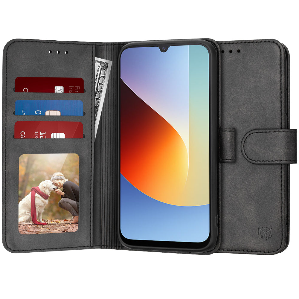 Tok Xiaomi Redmi A7 Pro 4G-hez, Techsuit, Diary Book, Fekete