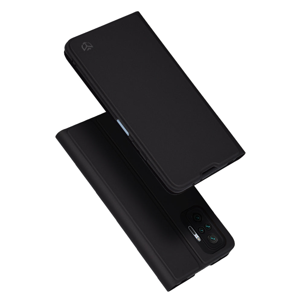 Tok a Xiaomi Redmi Note 10 Pro Max / Note 10 Pro készülékhez, Techsuit, Magskin Book, Fekete