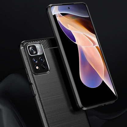 Tok Xiaomi Redmi Note 11 Pro+ 5G-hez, Techsuit, Karbon, Fekete