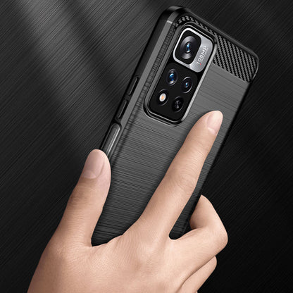 Tok Xiaomi Redmi Note 11 Pro+ 5G-hez, Techsuit, Karbon, Fekete