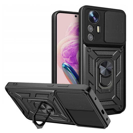 Tok Xiaomi Redmi Note 12S-hez, Techsuit, CamShield, Fekete