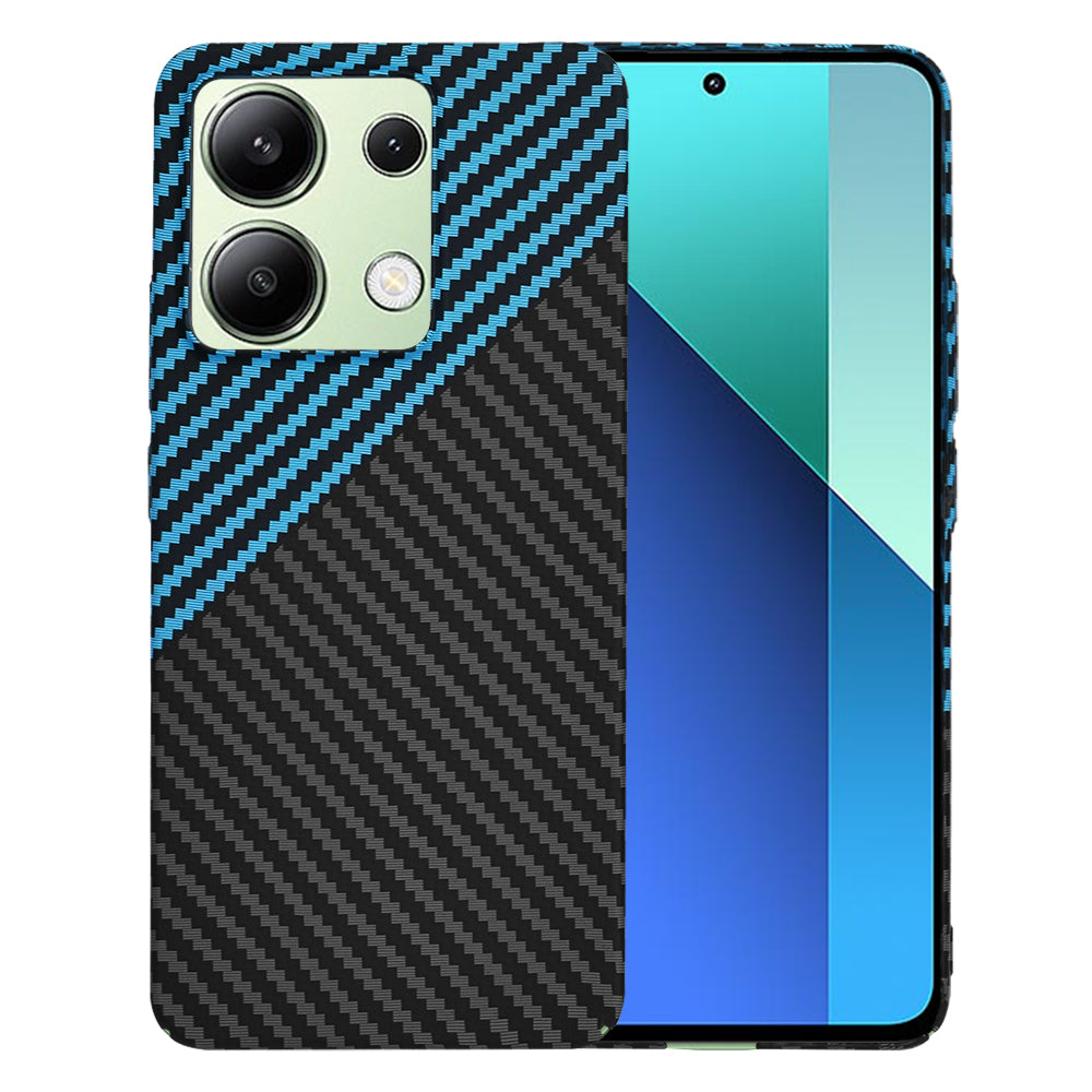 Tok Xiaomi Redmi Note 13 4G-hez, Techsuit, Carbonite FiberShell, Fekete Kék