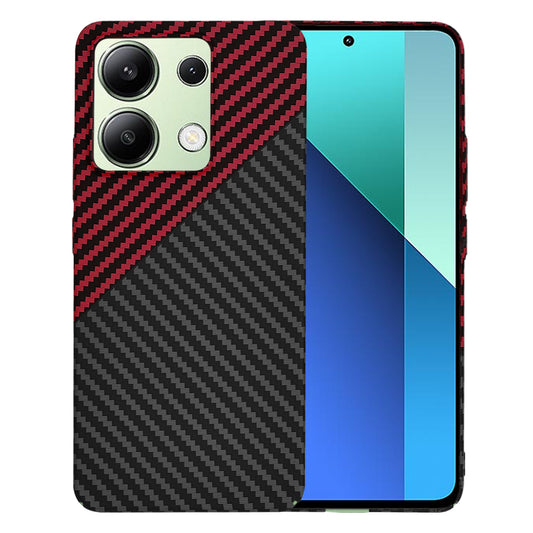 Tok Xiaomi Redmi Note 13 4G-hez, Techsuit, Carbonite FiberShell, Fekete Piros
