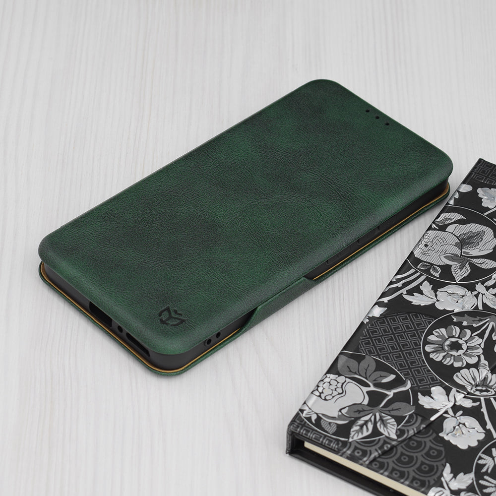Tok Xiaomi Redmi Note 13 4G-hez, Techsuit, Safe Wallet Plus, Zöld