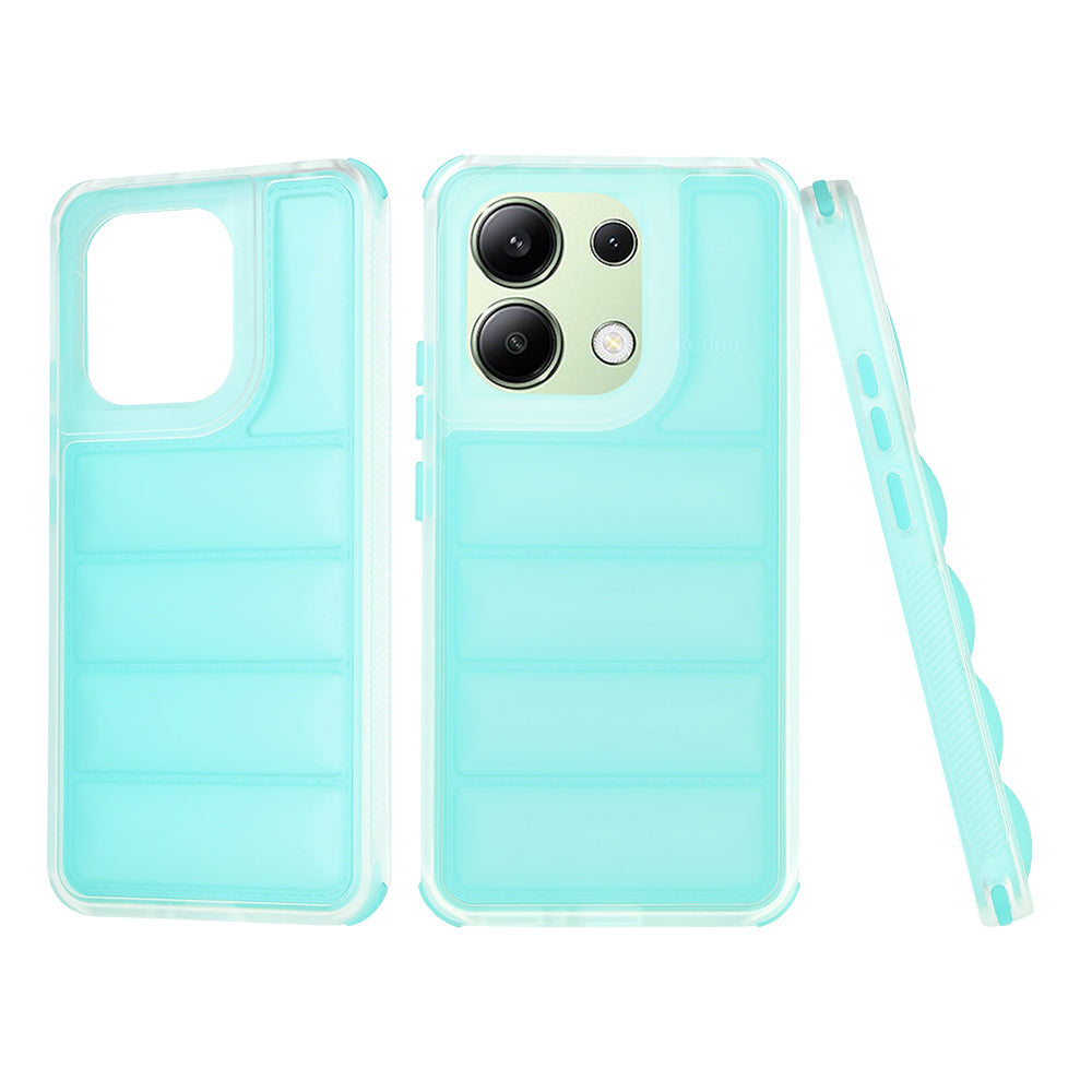 Tok Xiaomi Redmi Note 13 4G-hez, Techsuit, Wave Shield, Türkiz