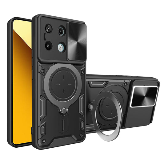 Tok Xiaomi Redmi Note 13 5G-hez, Techsuit, CamGuard Pro, Fekete
