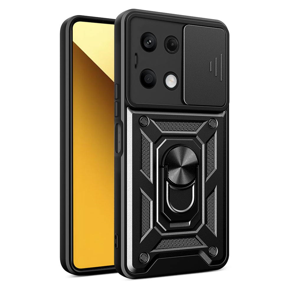 Tok Xiaomi Redmi Note 13 5G-hez, Techsuit, CamShield, Fekete