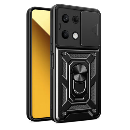 Tok Xiaomi Redmi Note 13 5G-hez, Techsuit, CamShield, Fekete