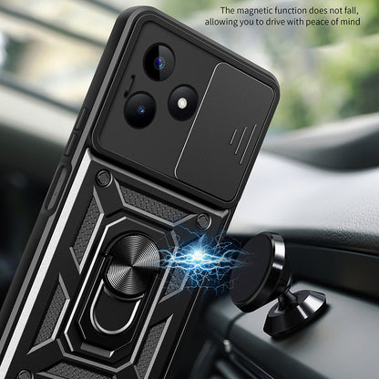 Tok Xiaomi Redmi Note 13 5G-hez, Techsuit, CamShield, Fekete