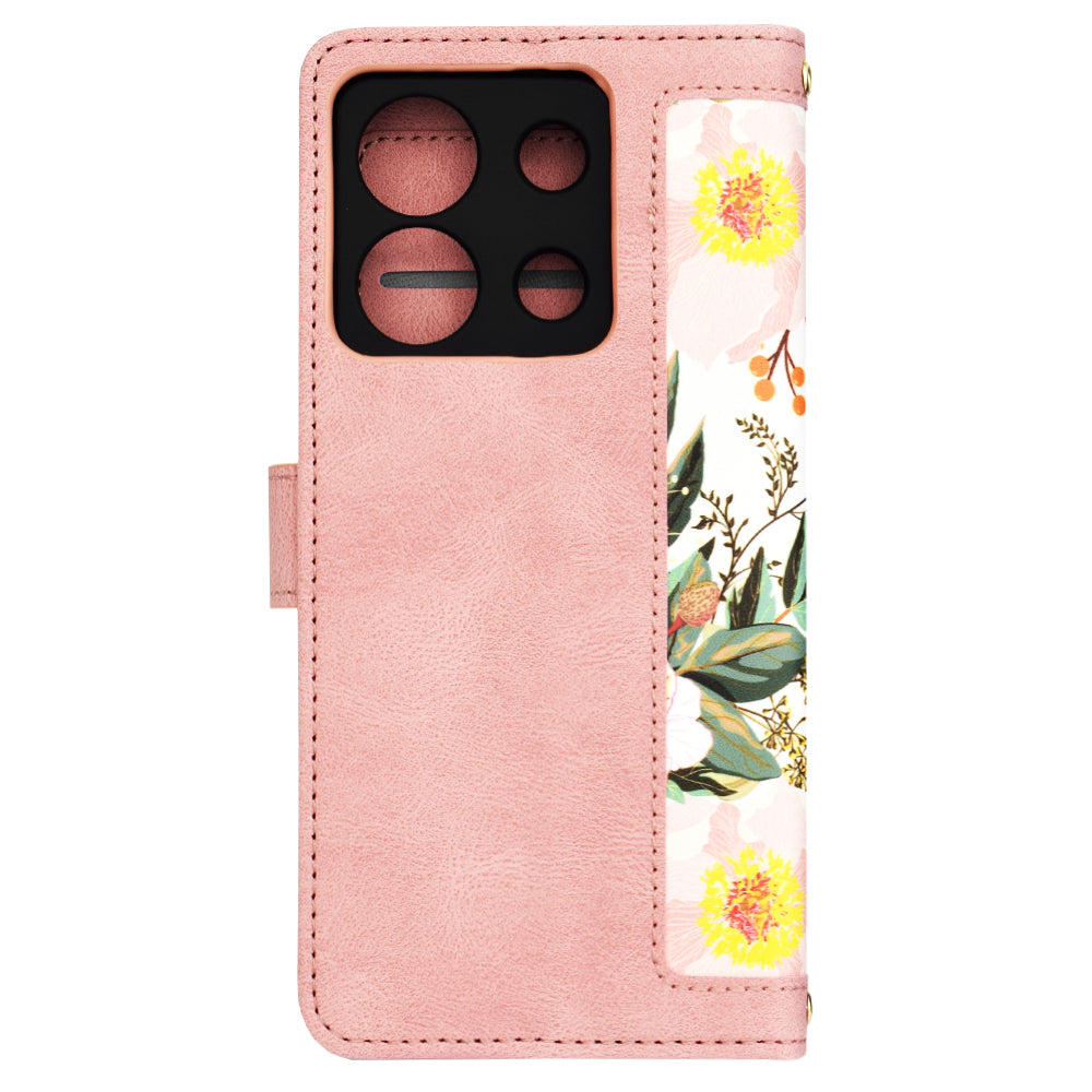 Tok Xiaomi Redmi Note 13 5G-hez, Techsuit, FlipCraft, Rózsaszín