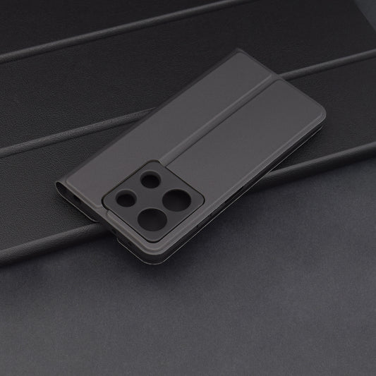 Tok Xiaomi Redmi Note 13 5G-hez, Techsuit, Magskin Book, Fekete