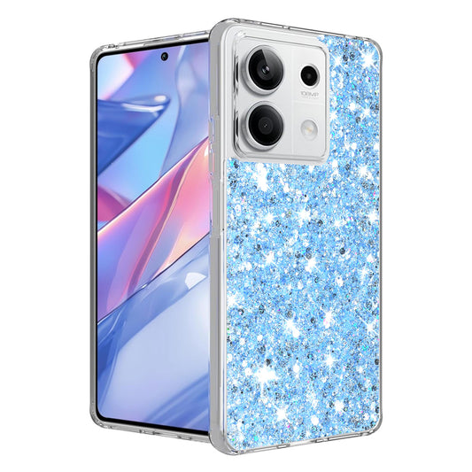 Tok Xiaomi Redmi Note 13 5G-hez, Techsuit, Csillogó Csillám, Kék