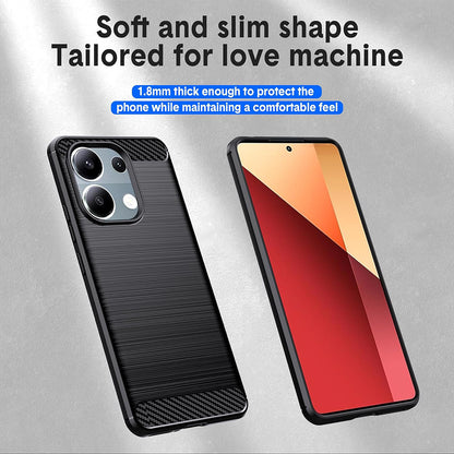 Case for Xiaomi Redmi Note 13 Pro 4G / Poco M6 Pro 4G, Techsuit, Carbon, Black