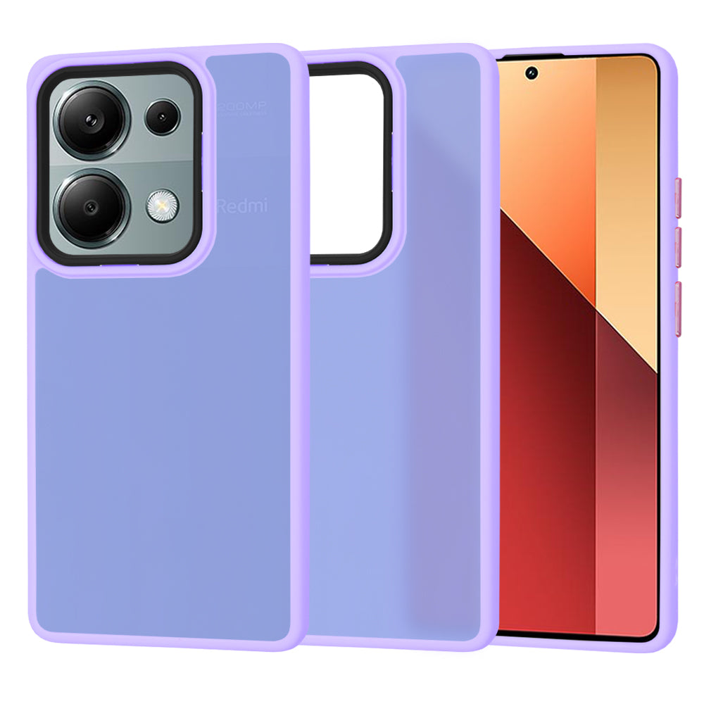 Tok Xiaomi Redmi Note 13 Pro 4G / Poco M6 Pro 4G-hez, Techsuit, HaloFrost, Világos lila