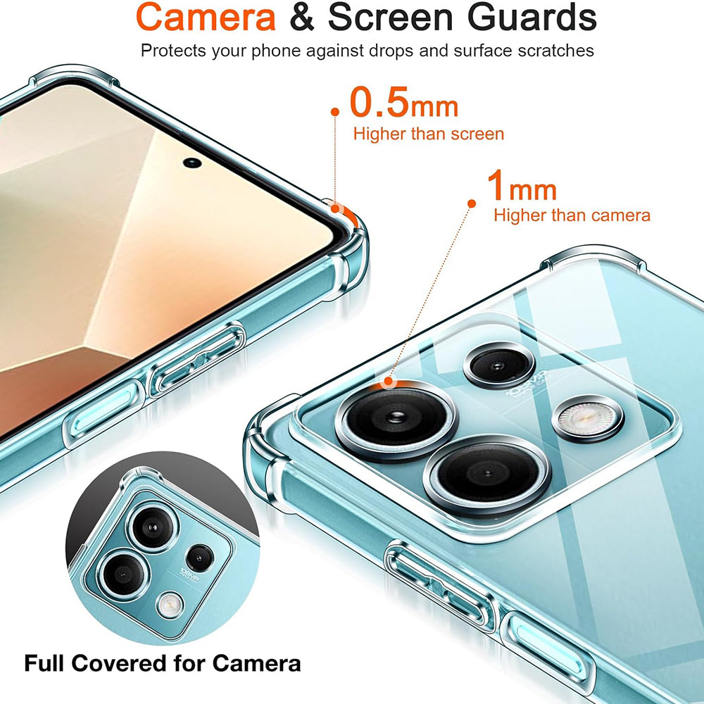 Tok Xiaomi Redmi Note 13 Pro 4G / Poco M6 Pro 4G-hez, Techsuit, ütésálló átlátszó, áttetsző