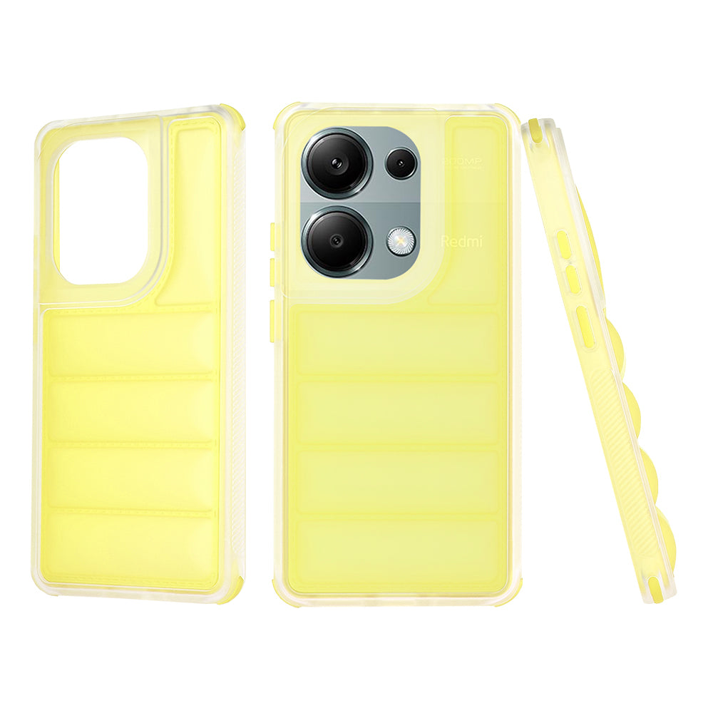 Tok Xiaomi Redmi Note 13 Pro 4G / Poco M6 Pro 4G-hez, Techsuit, Wave Shield, Sárga