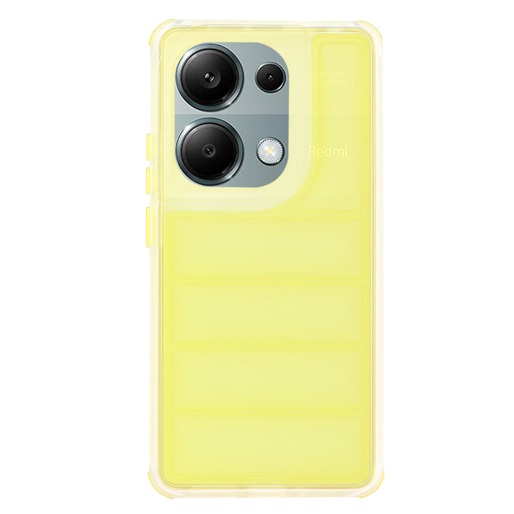 Tok Xiaomi Redmi Note 13 Pro 4G / Poco M6 Pro 4G-hez, Techsuit, Wave Shield, Sárga