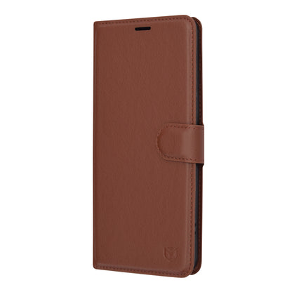 Tok Xiaomi Redmi Note 13 Pro+ készülékhez, Techsuit, bőr folio, barna