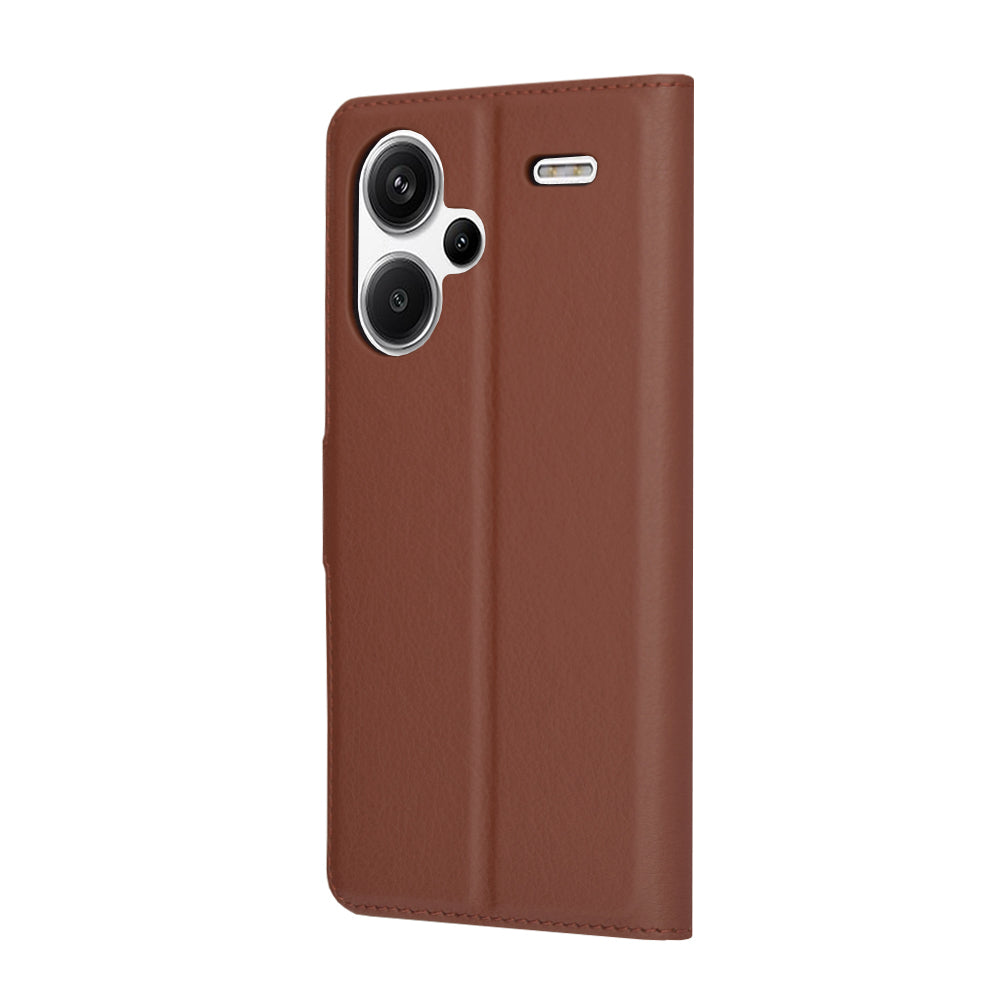 Tok Xiaomi Redmi Note 13 Pro+ készülékhez, Techsuit, bőr folio, barna