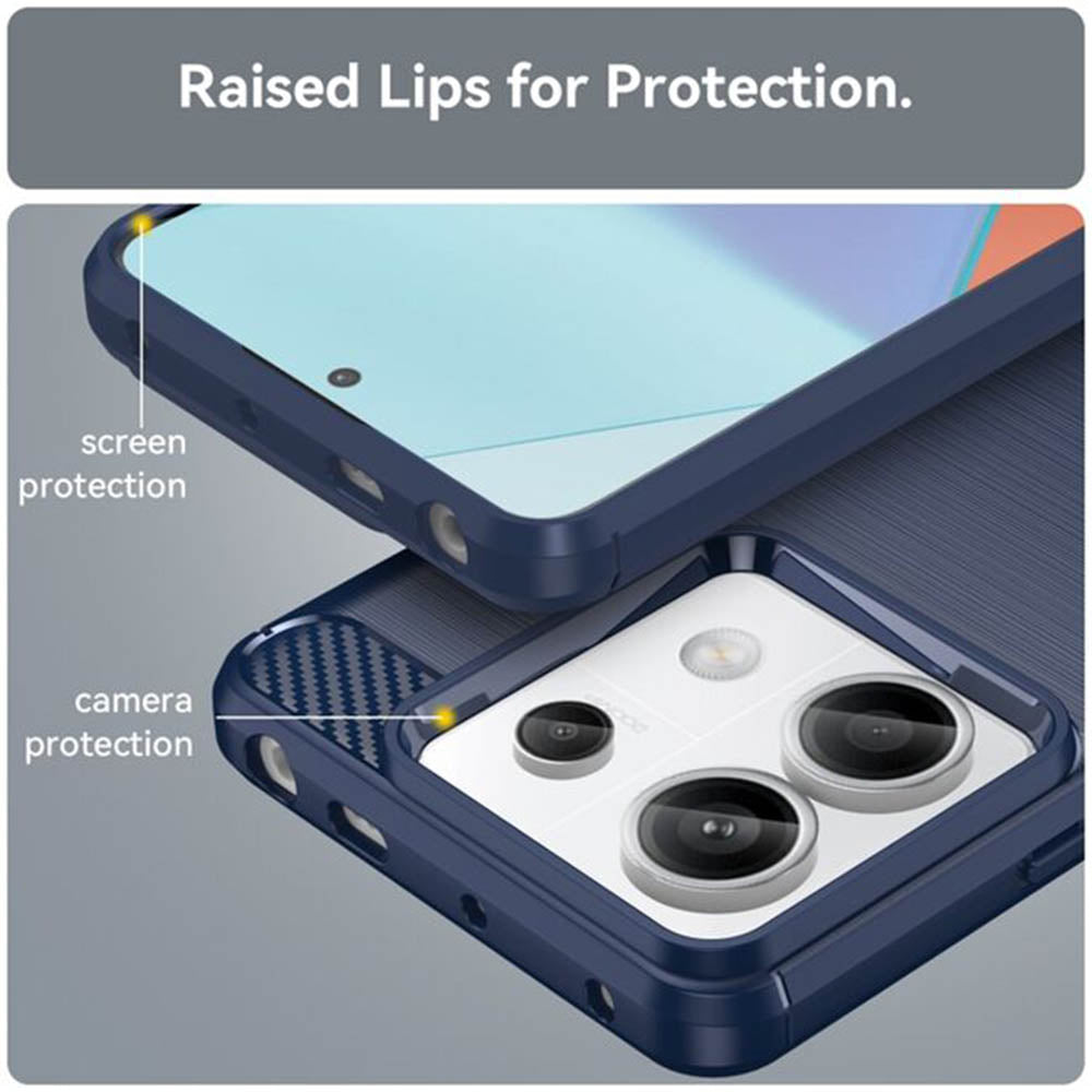 Tok Xiaomi Redmi Note 14 4G (Regionális), Techsuit, Karbon, Kék