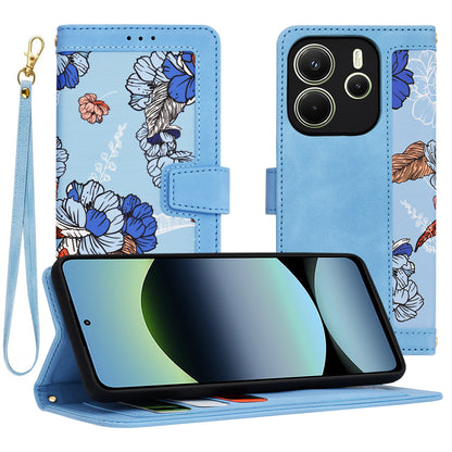 Tok Xiaomi Redmi Note 14 4G (Regionális) számára, Techsuit, FlipCraft, Kék