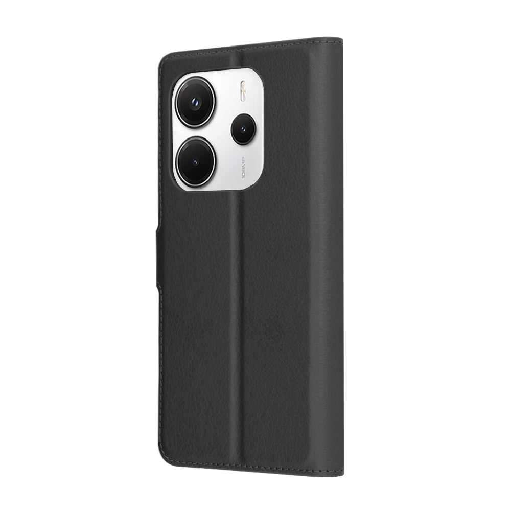 Tok Xiaomi Redmi Note 14 4G (Regionális), Techsuit, Bőr Folio, Fekete
