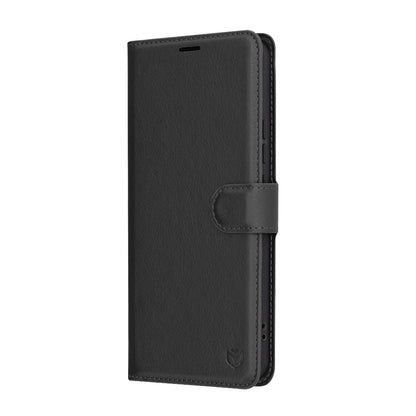Tok Xiaomi Redmi Note 14 4G (Regionális), Techsuit, Bőr Folio, Fekete