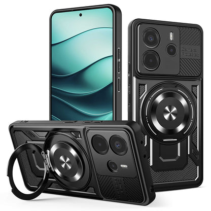 Case for Xiaomi Redmi Note 14 4G (Regional), Techsuit, RuggedCam, Black