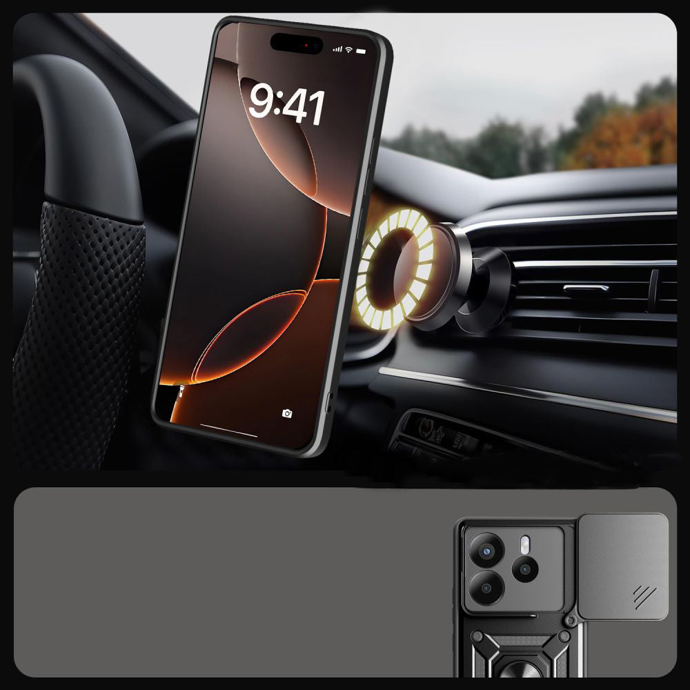 Tok Xiaomi Redmi Note 14 4G (Standard) számára, Techsuit, CamShield, Kék