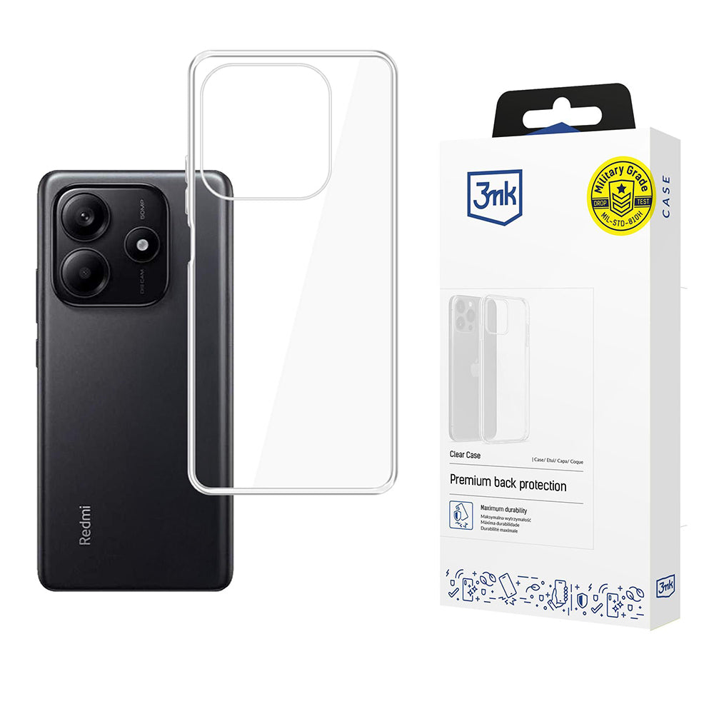 Case for Xiaomi Redmi Note 14 5G, 3MK, Clear, Transparent