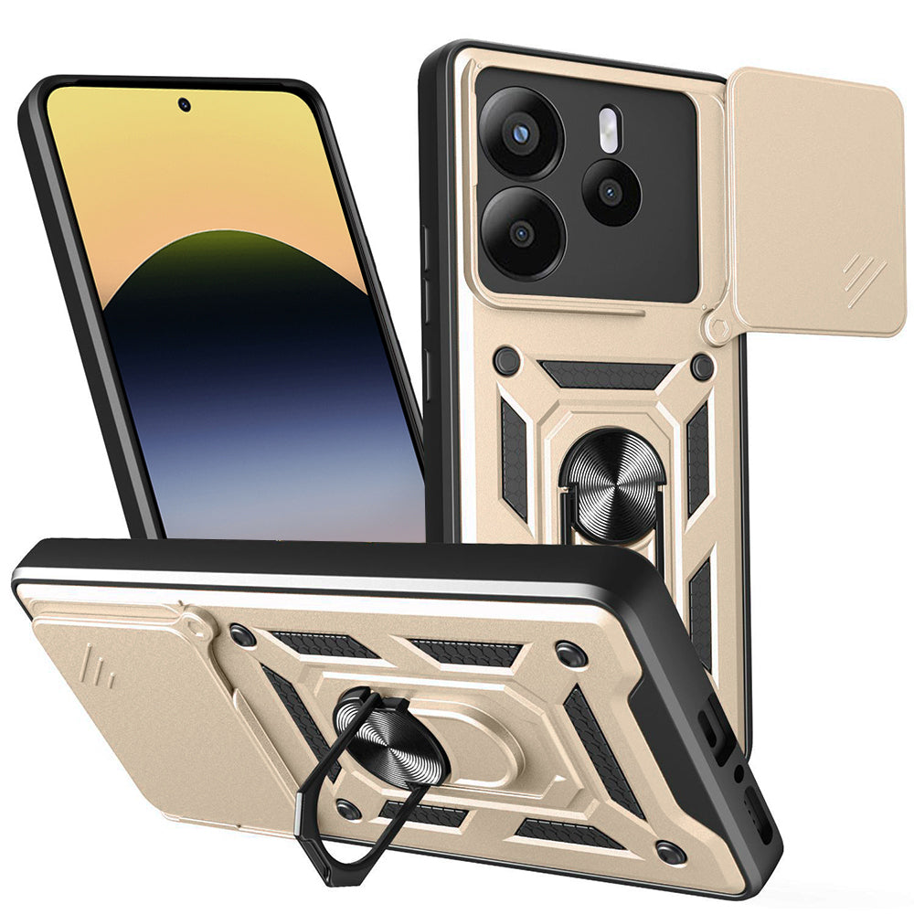 Tok Xiaomi Redmi Note 14 5G-hez, Techsuit, CamShield, Arany