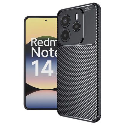Tok Xiaomi Redmi Note 14 5G-hez, Techsuit, CarbonFiber, Fekete