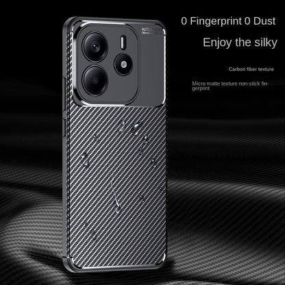 Tok Xiaomi Redmi Note 14 5G-hez, Techsuit, CarbonFiber, Fekete