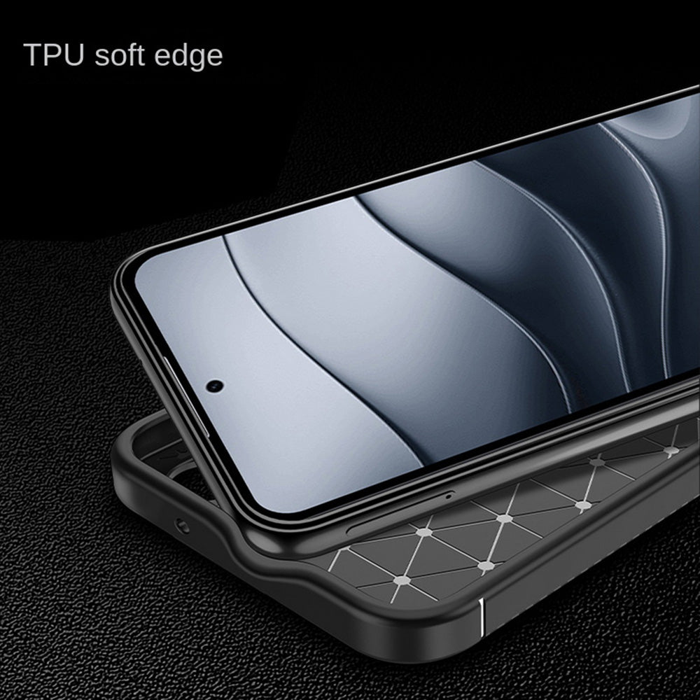 Tok Xiaomi Redmi Note 14 5G-hez, Techsuit, CarbonFiber, Fekete