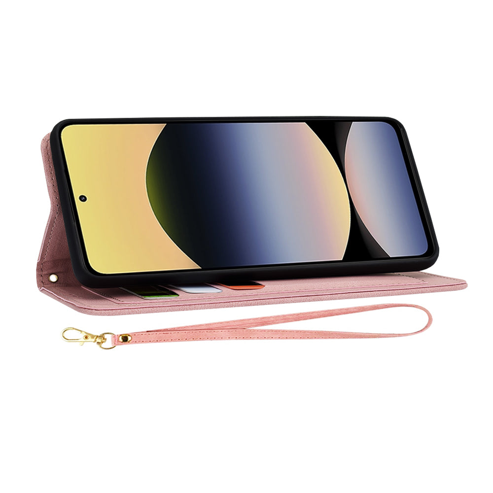 Tok Xiaomi Redmi Note 14 5G-hez, Techsuit, FlipCraft, Rózsaszín