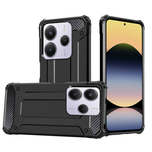 Tok Xiaomi Redmi Note 14 5G-hez, Techsuit, Hybrid Armor, Fekete