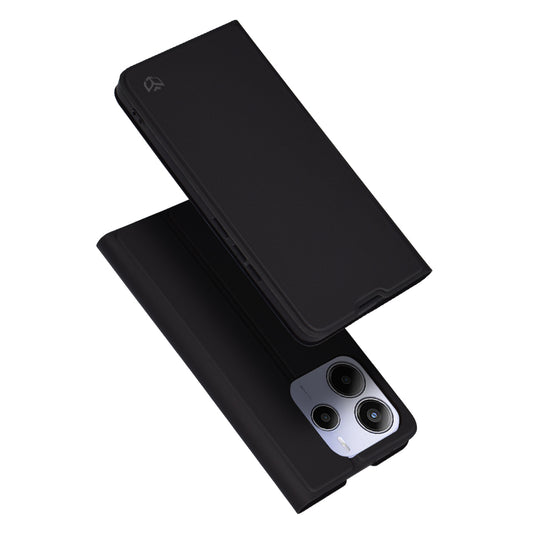Tok Xiaomi Redmi Note 14 5G-hez, Techsuit, Magskin Book, Fekete